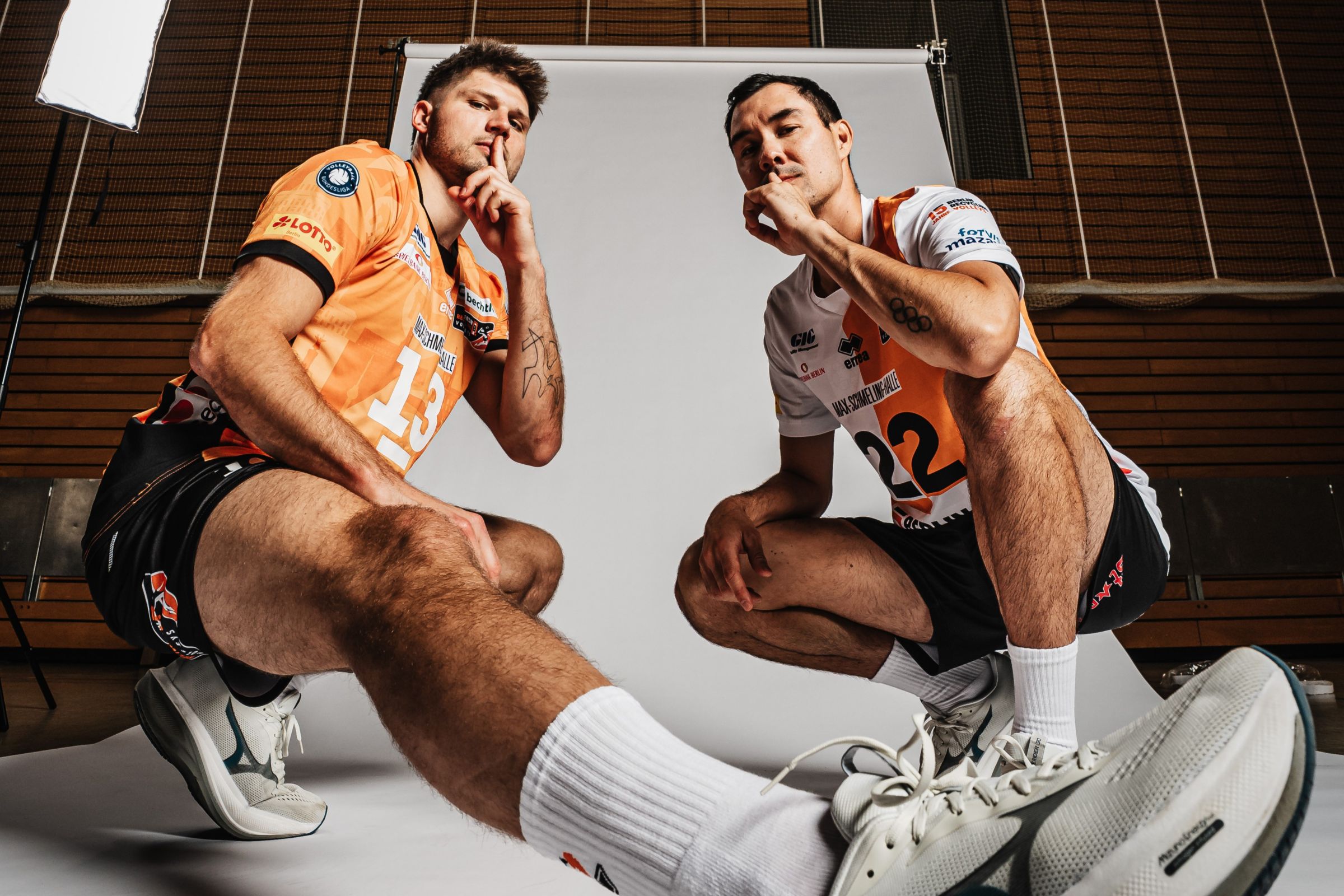 Erik Shojis erster Einsatz war der offizielle Mediaday am Mittwoch. (Foto: Justus Stegemann)